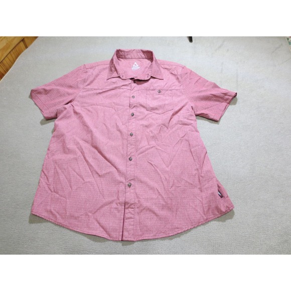 Gerry Other - Gerry Mens Shirt Large Red Outdoors Button Up Collared Pockets